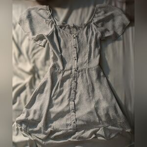 Sienna Sky White Polkadot Dress